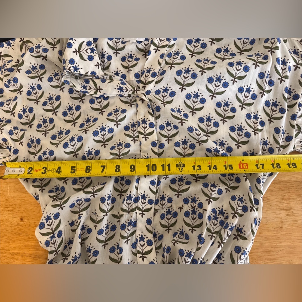 Misa Los Angeles Daniela Floral Maxi Puff Sleeves Button Front S Cottagecore - Picture 12 of 12